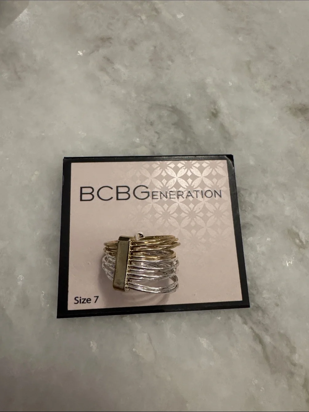 BCBGeneration Two-Tone Stack Ring - Gold & Silver